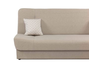 Abron 3-istuttava taitettava vuodesohva 116x195 cm säilytystilalla kangasta - Harmaa - Huonekalut - Sohva - Vuodesohva - 3 istuttava vuodesohva