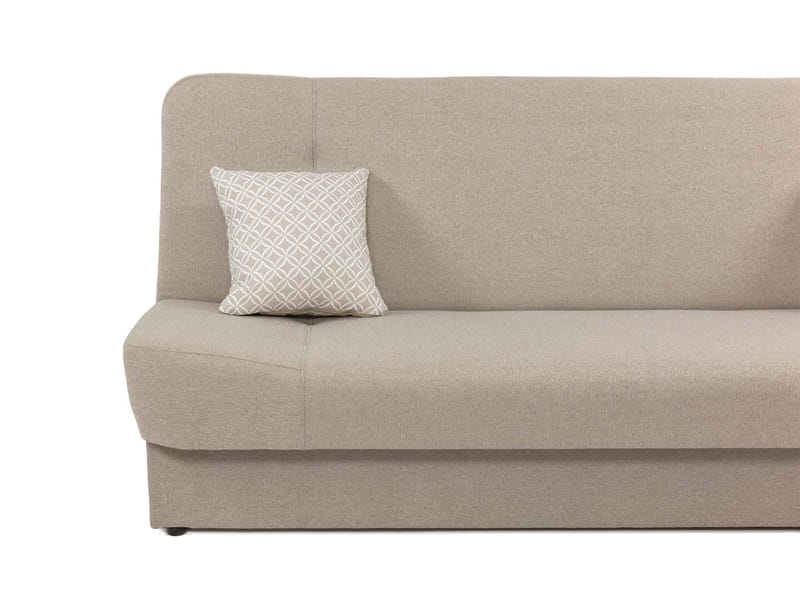 Abron 3-istuttava taitettava vuodesohva 116x195 cm säilytystilalla kangasta - Harmaa - Huonekalut - Sohva - Vuodesohva - 3 istuttava vuodesohva