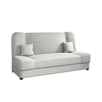 Abron 3-istuttava taitettava vuodesohva 116x195 cm säilytystilalla kangasta - Harmaa - Huonekalut - Sohva - Vuodesohva - 3 istuttava vuodesohva