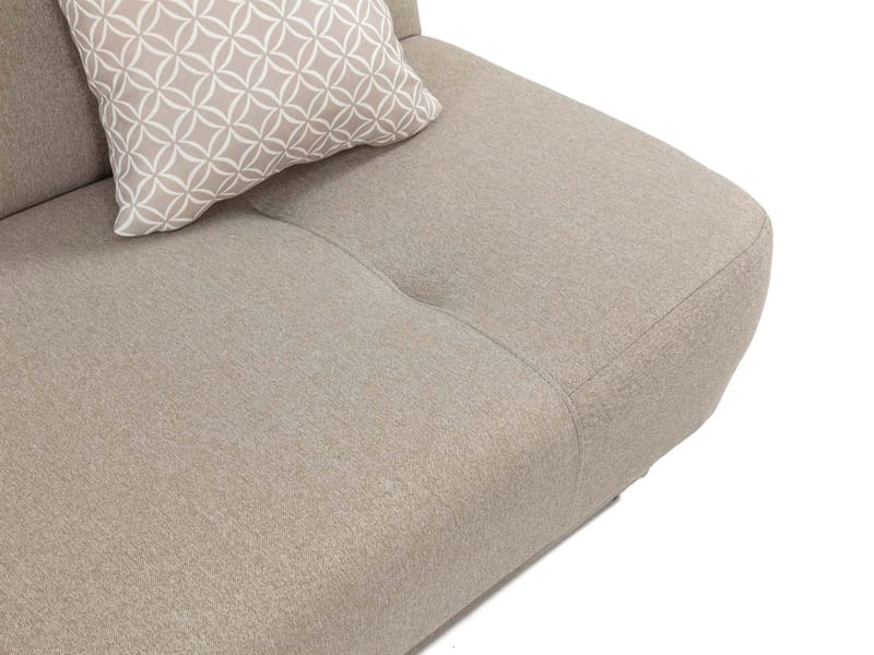 Abron 3-istuttava taitettava vuodesohva 116x195 cm säilytystilalla kangasta - Harmaa - Huonekalut - Sohva - Vuodesohva - 3 istuttava vuodesohva