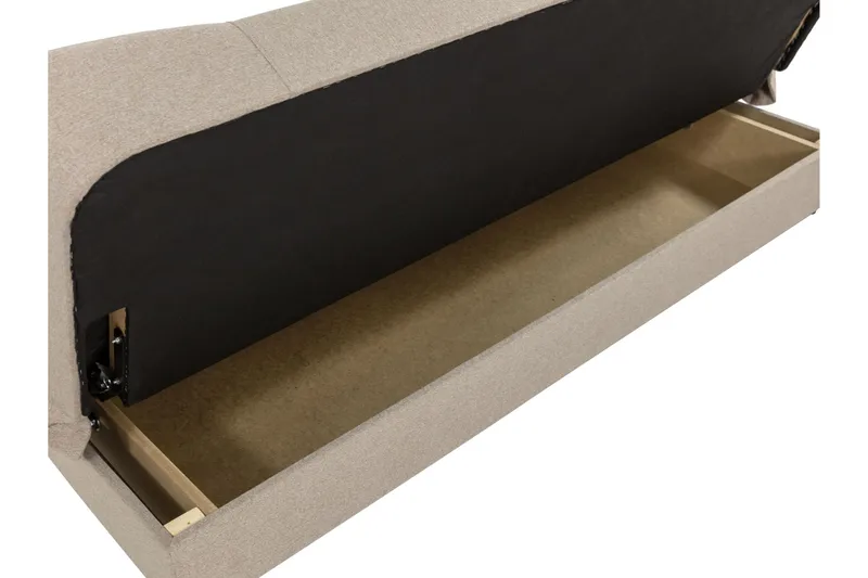 Abron Vuodesohva 3-istuttava - Beige - Huonekalut - Sohva - Vuodesohva - 3 istuttava vuodesohva