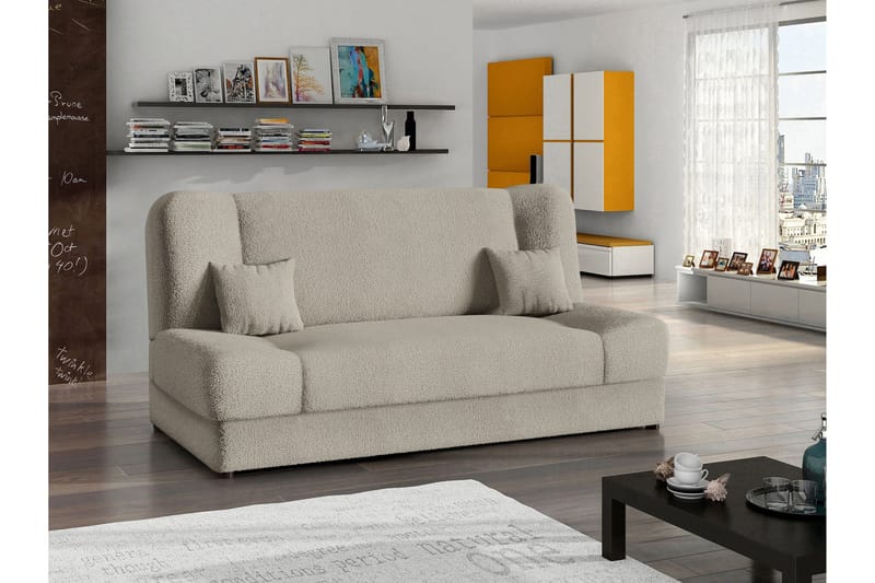 Abron Vuodesohva 3-istuttava - Beige - Huonekalut - Sohva - Vuodesohva - 3 istuttava vuodesohva