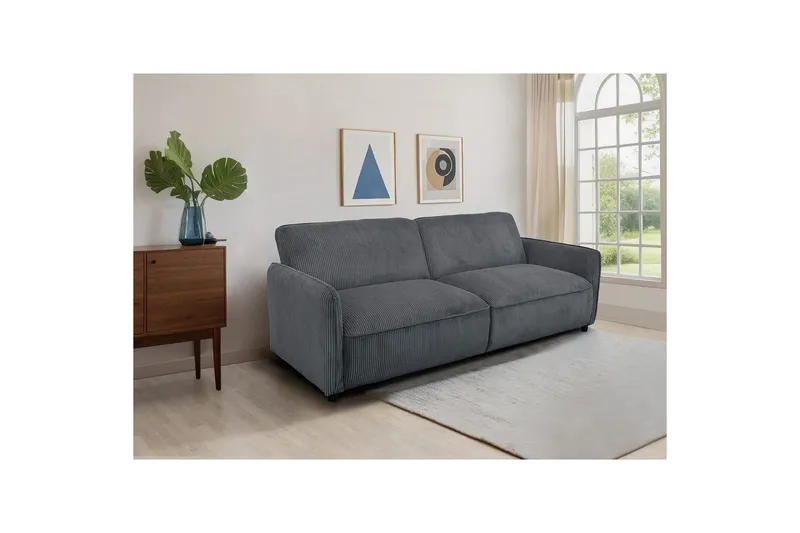 Alicia Vuodesohva 3-istuttava - Harmaa - Huonekalut - Sohva - Vuodesohva - 3 istuttava vuodesohva