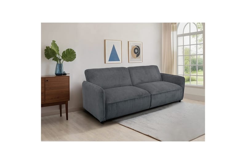 Alicia Vuodesohva 3-istuttava - Harmaa - Huonekalut - Sohva - Vuodesohva - 3 istuttava vuodesohva