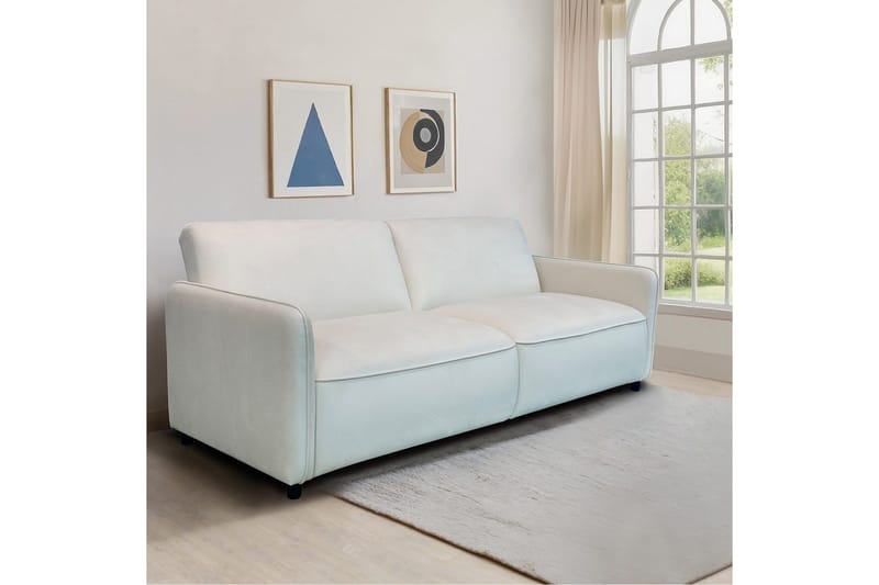 Alicia Vuodesohva 3-istuttava - Valkoinen - Huonekalut - Sohva - Vuodesohva - 3 istuttava vuodesohva