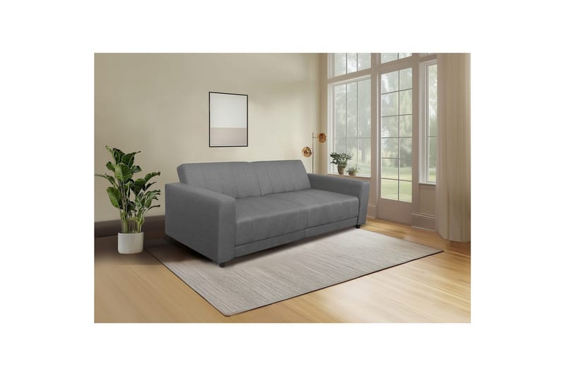 Allie Vuodesohva 3-istuttava - Harmaa - Huonekalut - Sohva - Vuodesohva - 3 istuttava vuodesohva