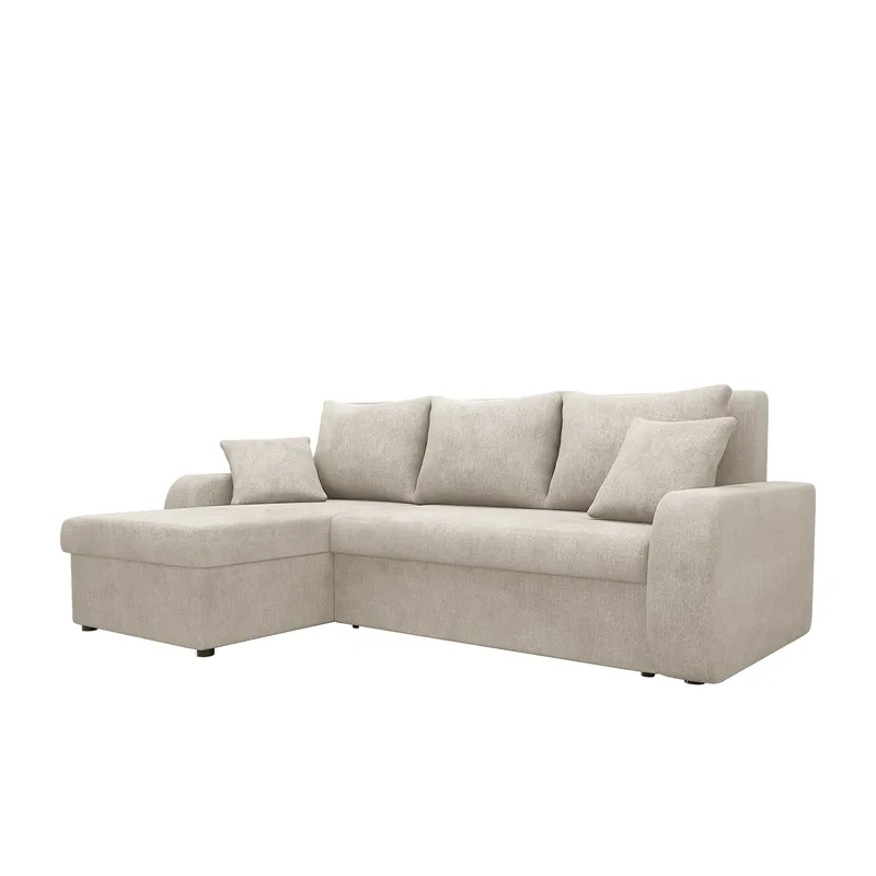 Alvared 3-istuttava vuodesohva divaanilla, vasen, Beige