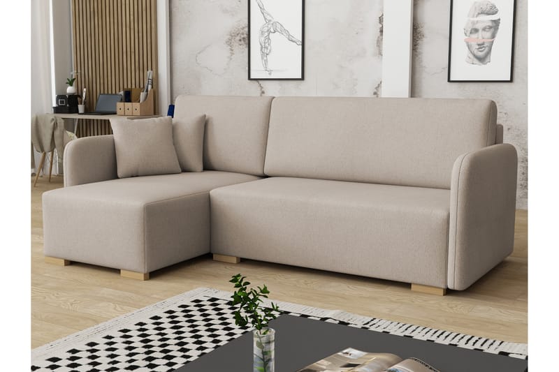 Amelus Vuodesohva 4-Istuttavalla Divaanilla - Beige - Huonekalut - Sohva - Vuodesohva