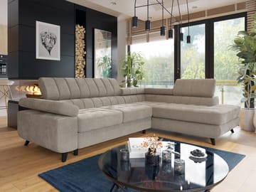 Amshyttan 4-istuttava vuodesohva divaanilla, oikea - Beige - Huonekalut - Sohva - Vuodesohva