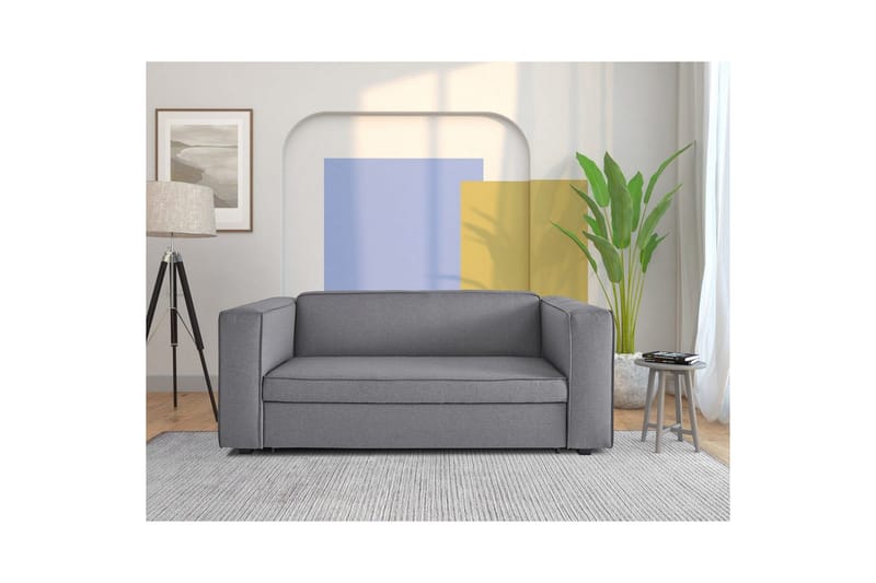 Asmund Vuodesohva 3-istuttava - Harmaa - Huonekalut - Sohva - Vuodesohva - 3 istuttava vuodesohva