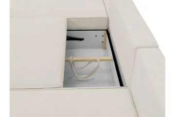 Avignon Vuodedivaanisohva, kaksoisdivaani, 5-istuttava - Valkoinen - Huonekalut - Sohva - Vuodesohva