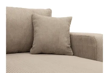 Barile Vuodesohva Divaanilla 3-istuttava Plyysi - Beige - Huonekalut - Sohva - Vuodesohva