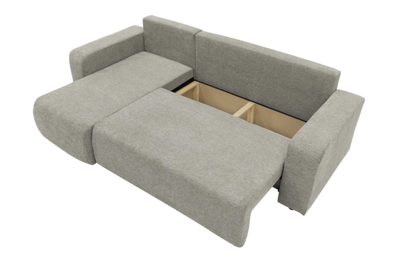 Barile Vuodesohva Divaanilla 3-istuttava Plyysi - Beige - Huonekalut - Sohva - Vuodesohva