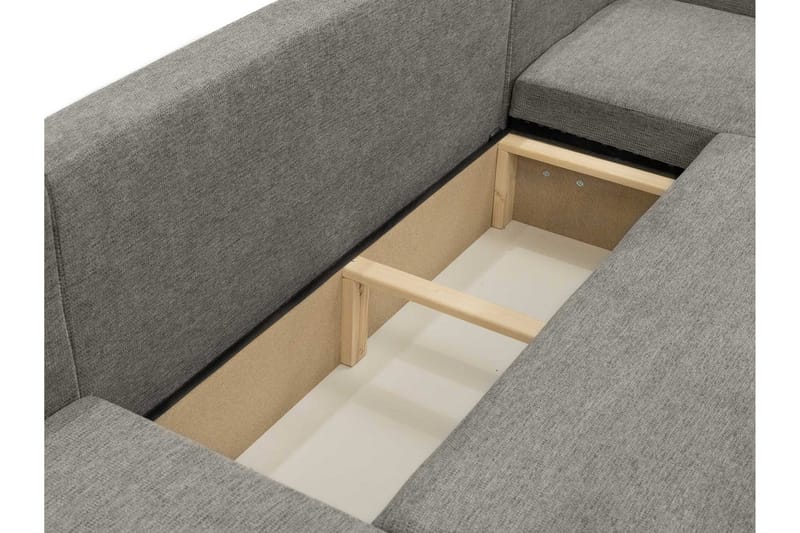 Barile Vuodesohva Tuplalevon 4-istuttava Plyysi - Harmaa - Huonekalut - Sohva - Vuodesohva