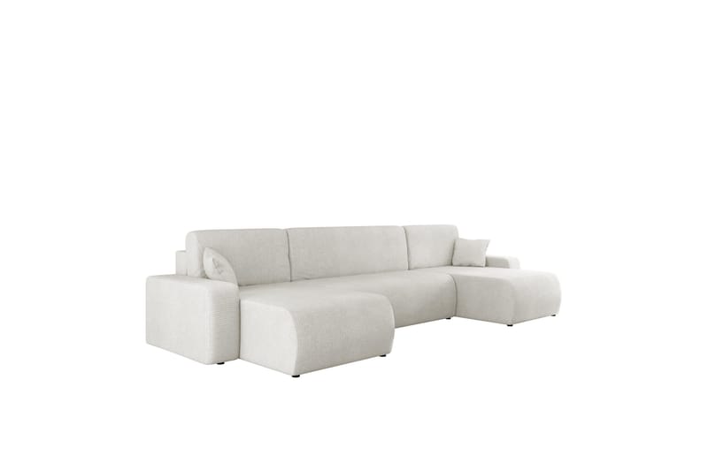 Barile Vuodesohva Tuplalevon 4-istuttava Plyysi, Valkoinen