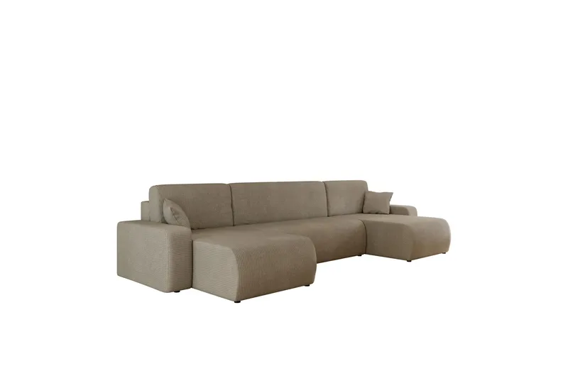 Barile Vuodesohva Tuplalevon 4-istuttava Plyysi, Ruskea