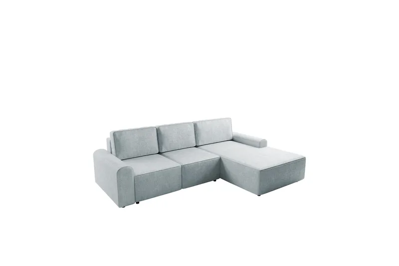 Bella Vuodesohva Divaanilla 3-istuttava Plyysi - Harmaa - Huonekalut - Sohva - Vuodesohva