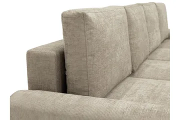 Bella Vuodesohva Tuplalevon 4-istuttava Plyysi - Beige - Huonekalut - Sohva - Vuodesohva
