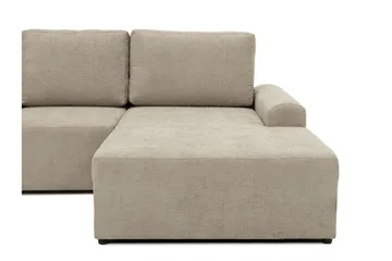 Bella Vuodesohva Tuplalevon 4-istuttava Plyysi - Beige - Huonekalut - Sohva - Vuodesohva