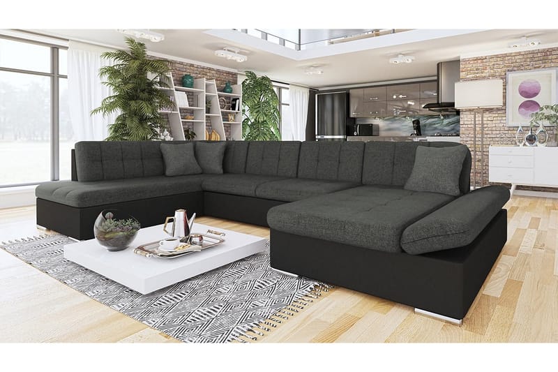 Bergen U-Vuodesohva 345x205x77 cm - Huonekalut - Sohva - Vuodesohva