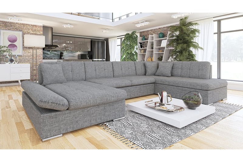Bergen U-Vuodesohva 345x205x77 cm - Huonekalut - Sohva - Vuodesohva