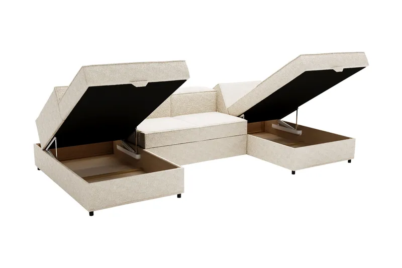 Bizantine Vuodesohva 4 Hengen Sohva - Beige - Huonekalut - Sohva - Vuodesohva