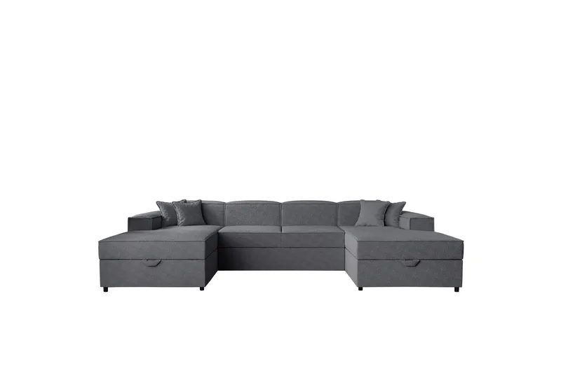 Bizantine Vuodesohva 4 Hengen Sohva - Harmaa - Huonekalut - Sohva - Vuodesohva