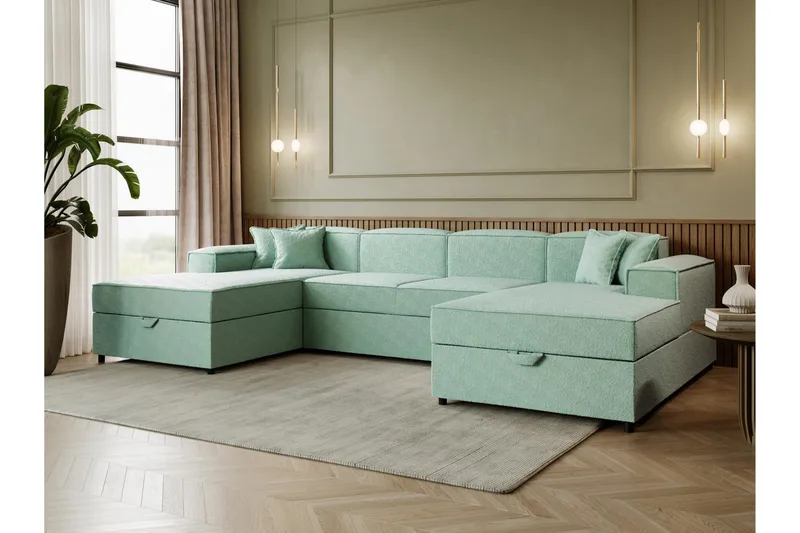 Bizantine Vuodesohva 4 Hengen Sohva - Vihreä - Huonekalut - Sohva - Vuodesohva