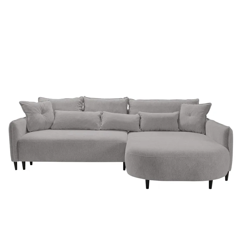 Bornalle 3-istuttava vuodesohva divaanilla, harmaa