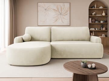 Branrel 3-istuttava sohva divaanilla - beige - Huonekalut - Sohva - Vuodesohva