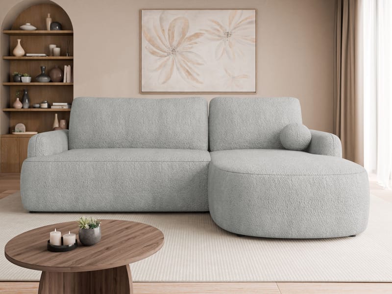 Branrel 3-istuttava sohva divaanilla - harmaa - Huonekalut - Sohva - Vuodesohva