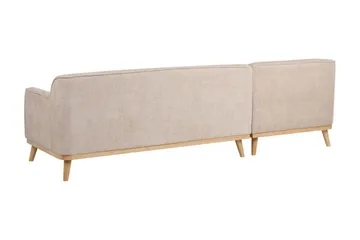 Bree Kulmasohva 3-istuttava - Beige/Vaalea puu - Huonekalut - Sohva - Vuodesohva