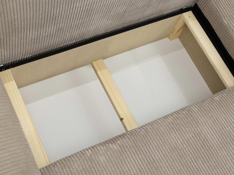 Brenor 3-istuttava vuodesohva vasenkätisellä divaanilla - beige - Huonekalut - Sohva - Vuodesohva