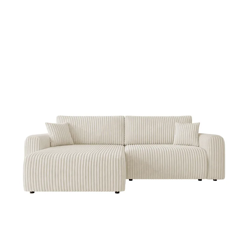 Brenor 3-istuttava vuodesohva vasenkätisellä divaanilla, beige