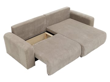 Brenor 3-istuttava vuodesohva vasenkätisellä divaanilla - beige - Huonekalut - Sohva - Vuodesohva