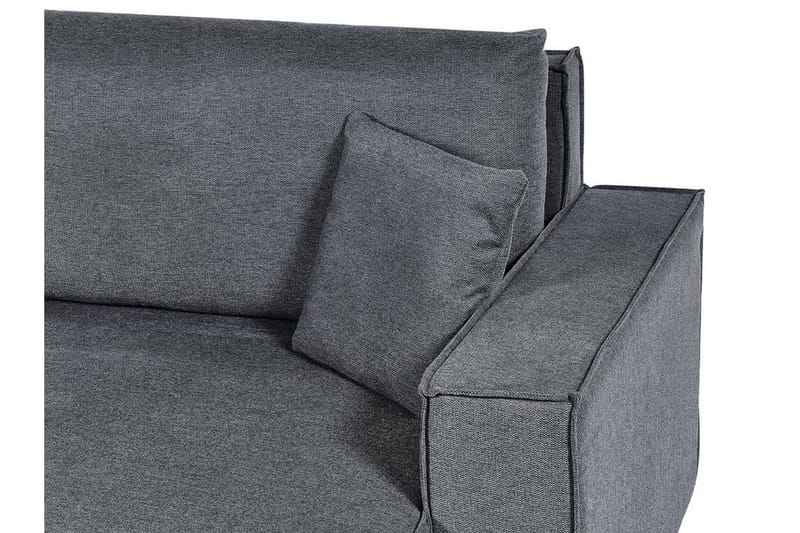 Brian 3-istuttava oikealle kääntyvä kulmavuodesohva divaanilla kangasta - Harmaa - Huonekalut - Sohva - Vuodesohva
