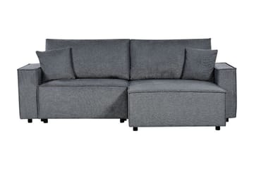 Brian 3-istuttava oikealle kääntyvä kulmavuodesohva divaanilla kangasta - Harmaa - Huonekalut - Sohva - Vuodesohva