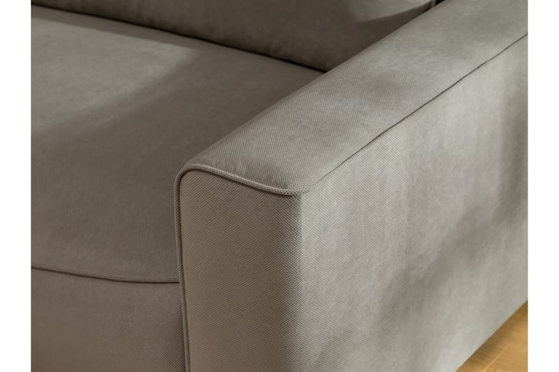Burketown Vuodesohva Divaanilla 3-istuttava Sametti - Beige - Huonekalut - Sohva - Vuodesohva