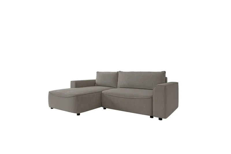 Burketown Vuodesohva Divaanilla 3-istuttava Sametti - Harmaa - Huonekalut - Sohva - Vuodesohva