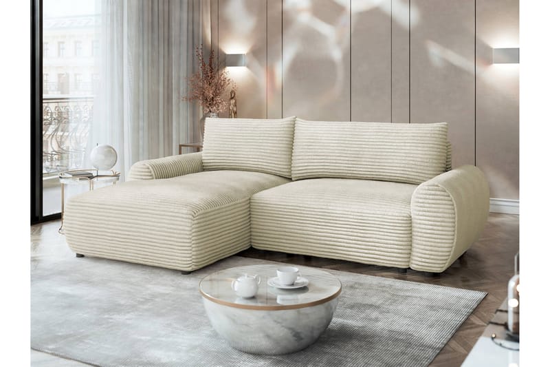 Burman Vuodesohva Divaanilla 3-istuttava Manchester - Beige - Huonekalut - Sohva - Vuodesohva