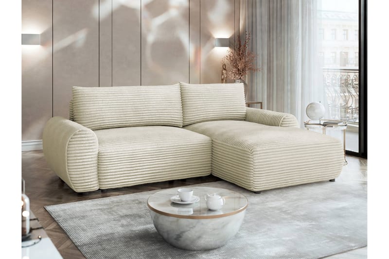 Burman Vuodesohva Divaanilla 3-istuttava Manchester - Beige - Huonekalut - Sohva - Vuodesohva