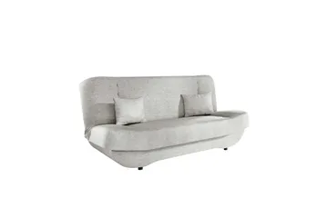 Burralla 3-istuttava suorakulmainen vuodesohva 118x184 cm säilytystilalla kankaasta - Harmaa - Huonekalut - Sohva - Vuodesohva - 3 istuttava vuodesohva