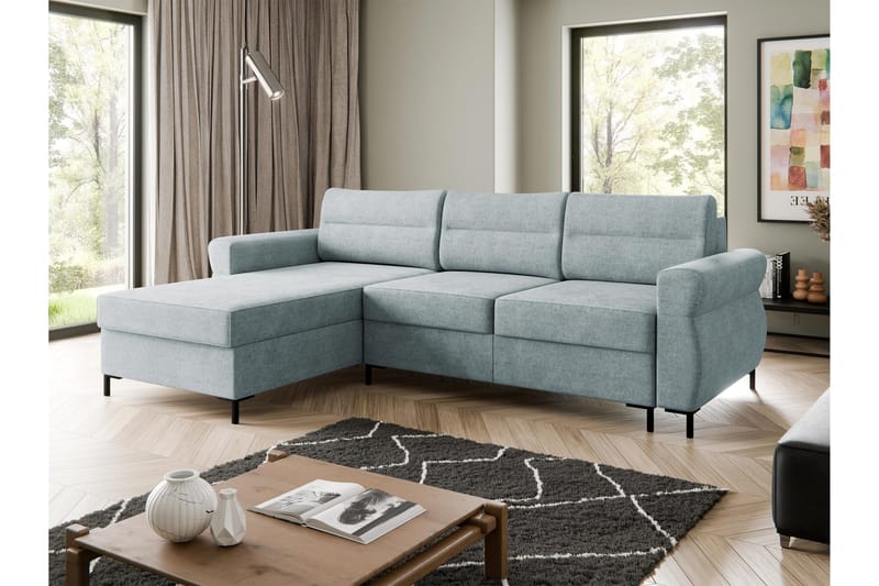 Busness Vuodesohva Divaanilla 3-istuttava Plyysi - Harmaa - Huonekalut - Sohva - Vuodesohva