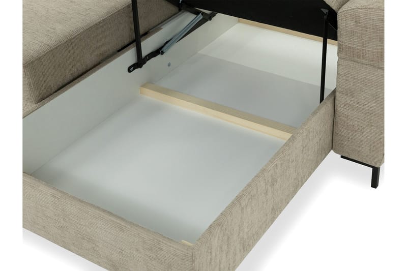 Busness Vuodesohva Divaanilla 3-istuttava Plyysi - Beige - Huonekalut - Sohva - Vuodesohva