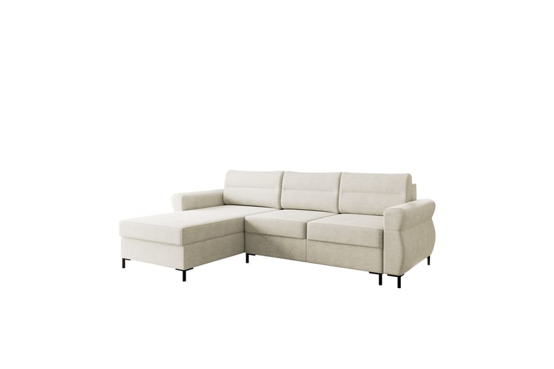 Busness Vuodesohva Divaanilla 3-istuttava Plyysi - Beige - Huonekalut - Sohva - Vuodesohva