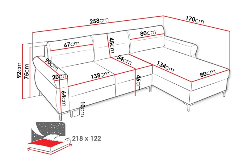Busness Vuodesohva Divaanilla 3-istuttava Plyysi - Beige - Huonekalut - Sohva - Vuodesohva