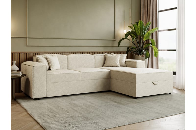 Bysanttilainen Vuodesohva 3-Istuttavalla Divaanilla - Beige - Huonekalut - Sohva - Vuodesohva