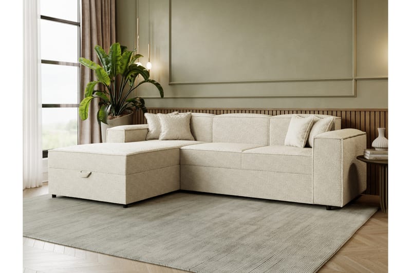 Bysanttilainen Vuodesohva 3-Istuttavalla Divaanilla - Beige - Huonekalut - Sohva - Vuodesohva