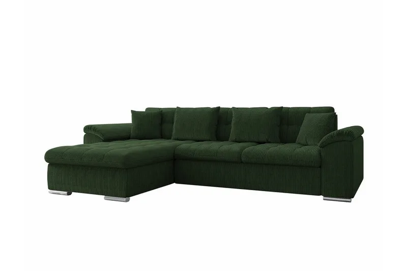 Camior 3-sits Hörnbäddsoffa Dark green, undefined