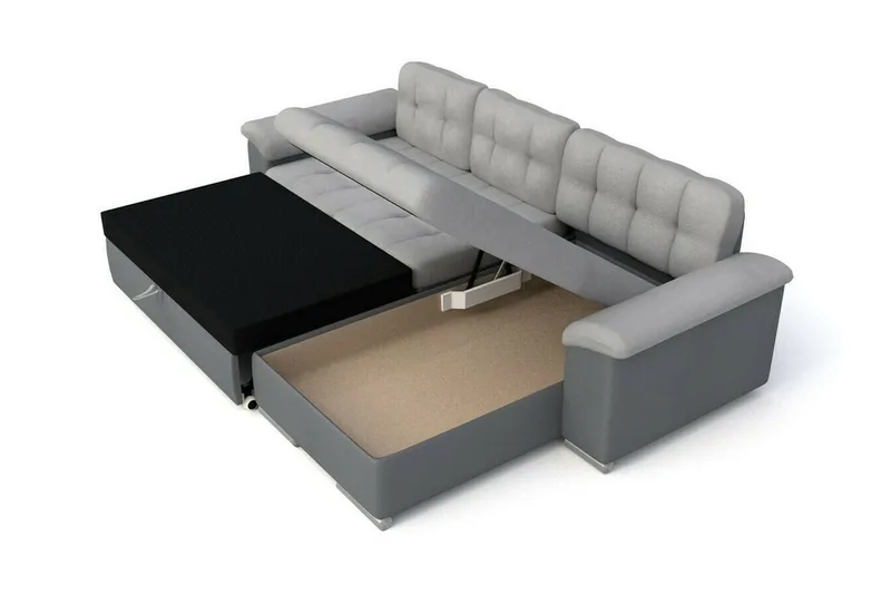 Camior 3-sits Hörnbäddsoffa NO_BRAND Pink - Huonekalut - Sohva - Vuodesohva